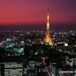 東京タワー 90年代の東京の美しい夜景 <東京 夜景 平成>